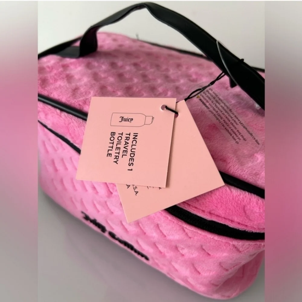 💞▪️Juicy Couture ▪️cosmetic Makeup Travel  toiletries train Case  organizer